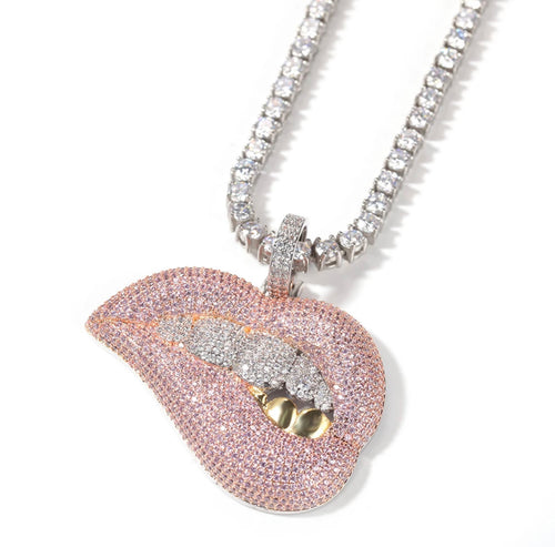 Iced Lips Pendant