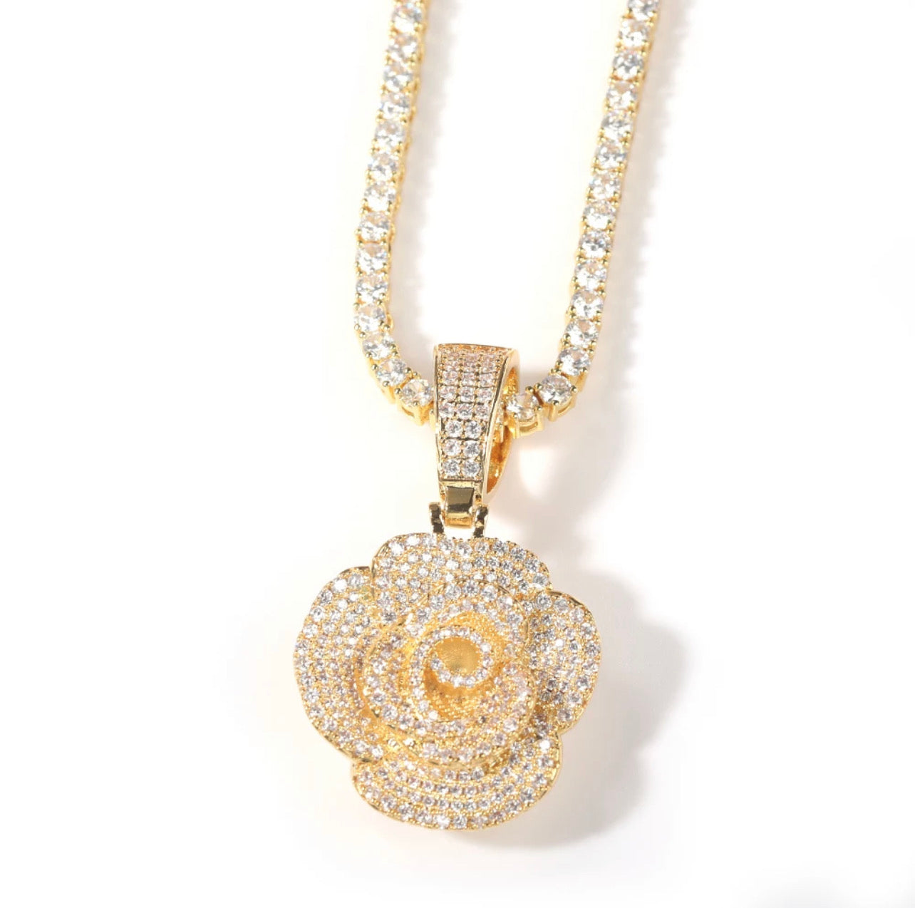 Crystal Rose Pendant