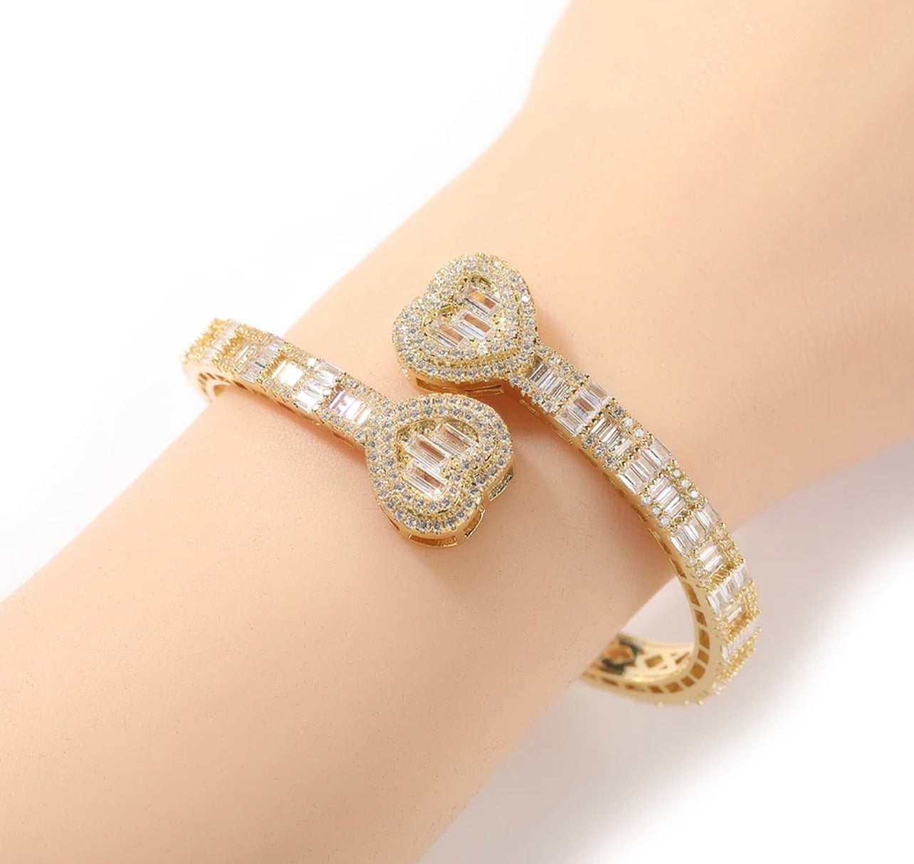 Heart Baguette Bracelet